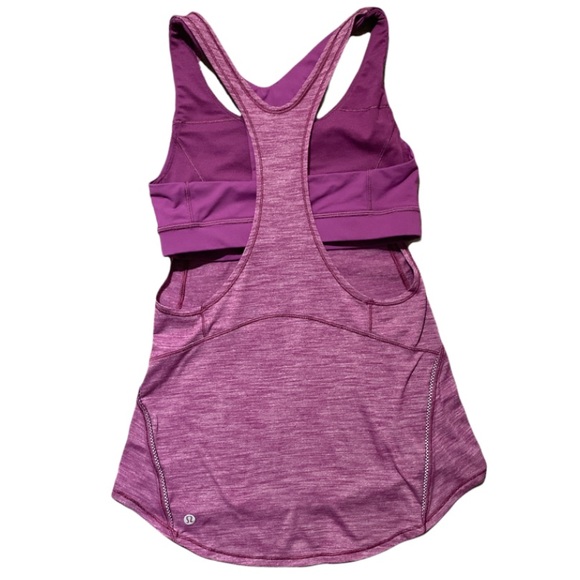 Lululemon On Track Tank with built-in bra - Heathered Aurora - Picture 8 of 10